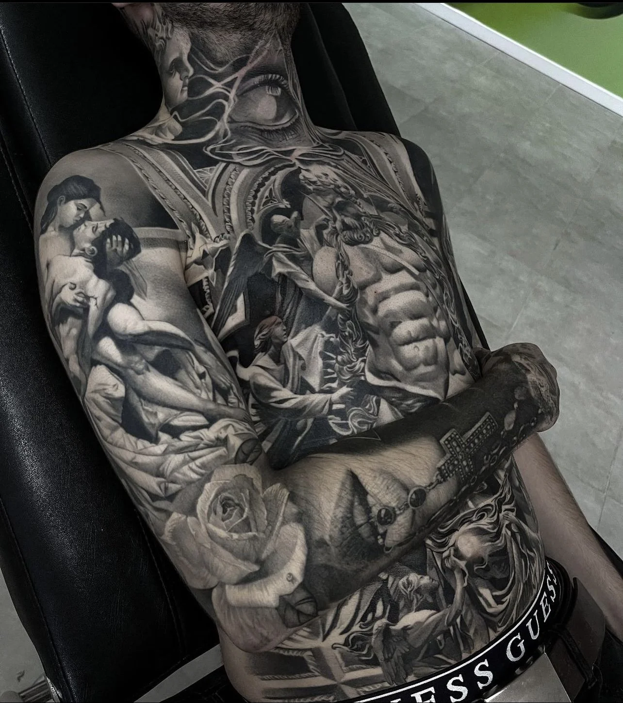 Black and grey realism tattoo by Fábio Guerreiro.